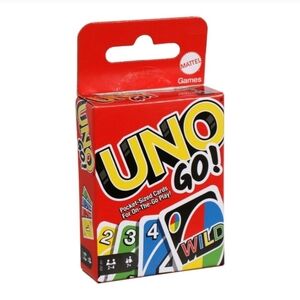 UNO Go! Pocket Sized Cards Travel Card Game